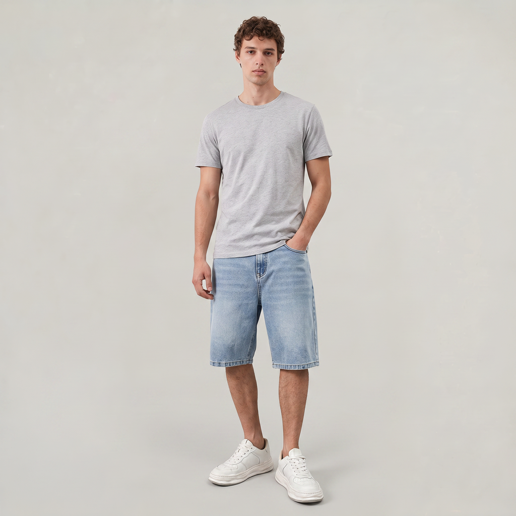 Men’s Washed Denim Jorts