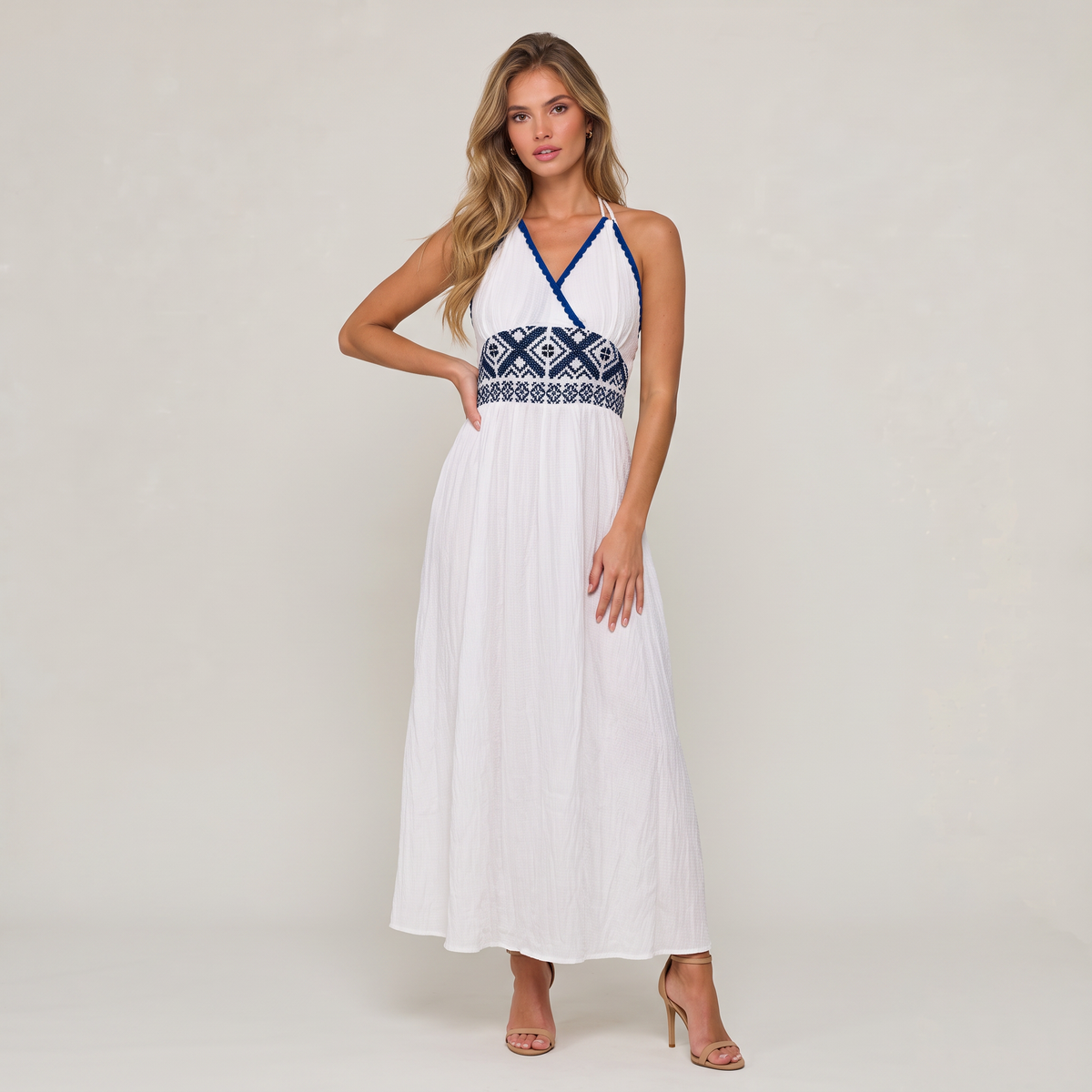Women’s Embroidered Resort Maxi Dress