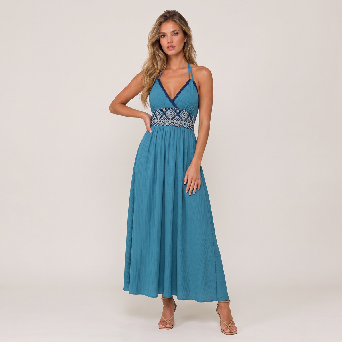 Women’s Embroidered Resort Maxi Dress