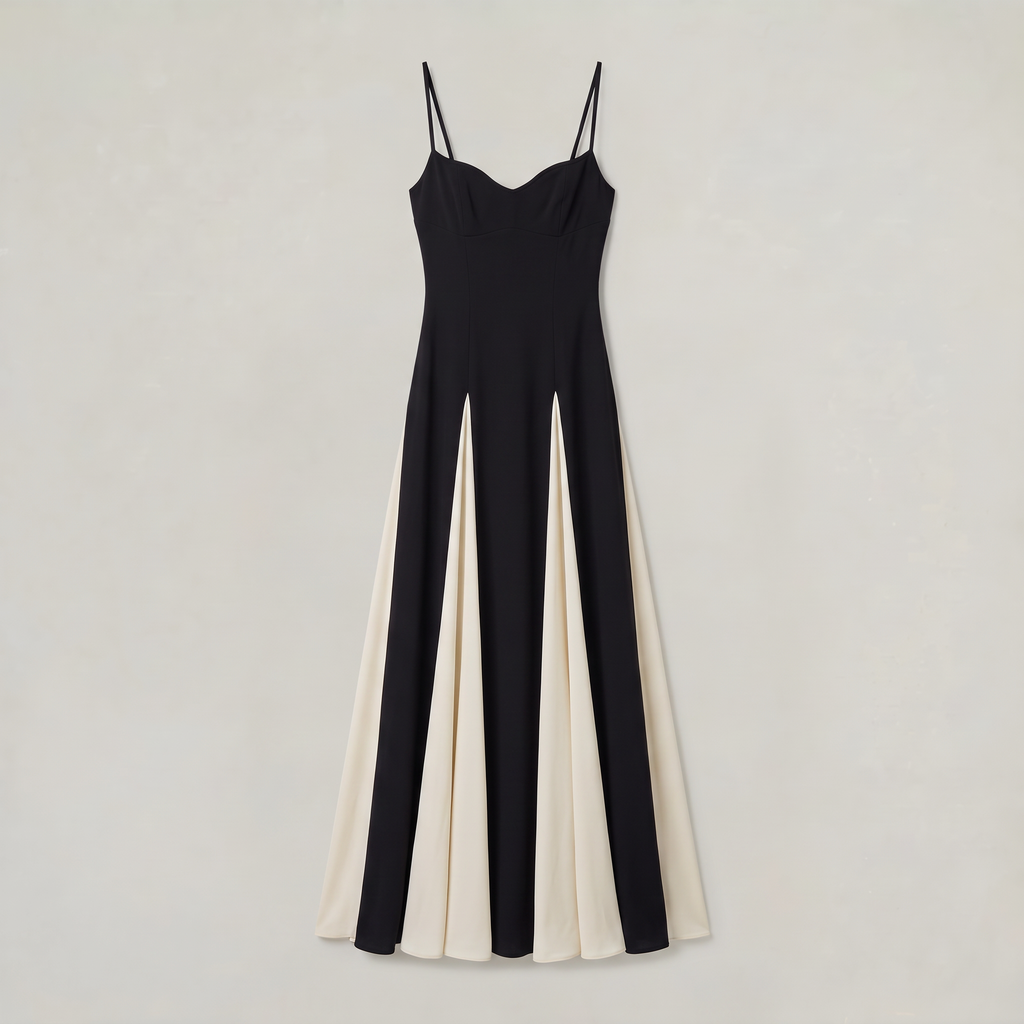Women’s Black-White Derby Day Dress