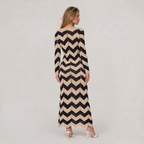 Women’s Chevron Crochet Resort Maxi Dress