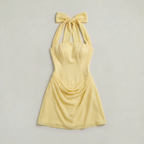 Women's Corset Style Halter Mini Dress