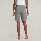 Women’s Cotton Linen Knee Length Shorts - Drawstring Relaxed Fit