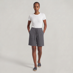 Women’s Cotton Linen Knee Length Shorts - Drawstring Relaxed Fit