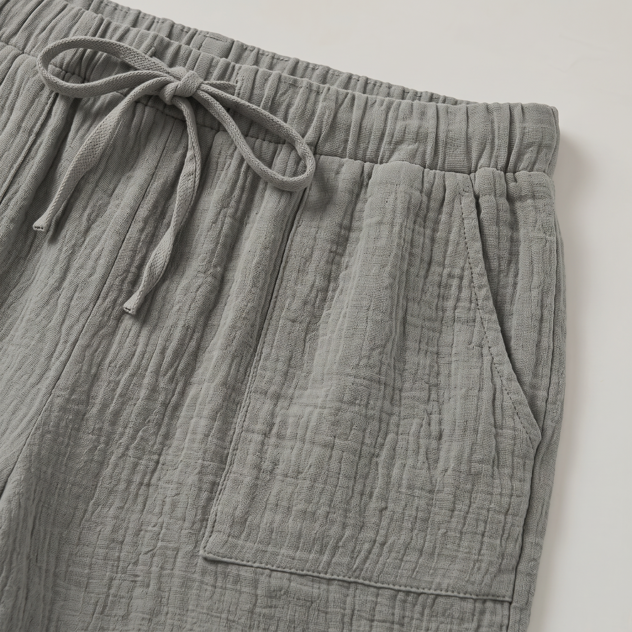 Women’s Cotton Linen Knee Length Shorts - Drawstring Relaxed Fit