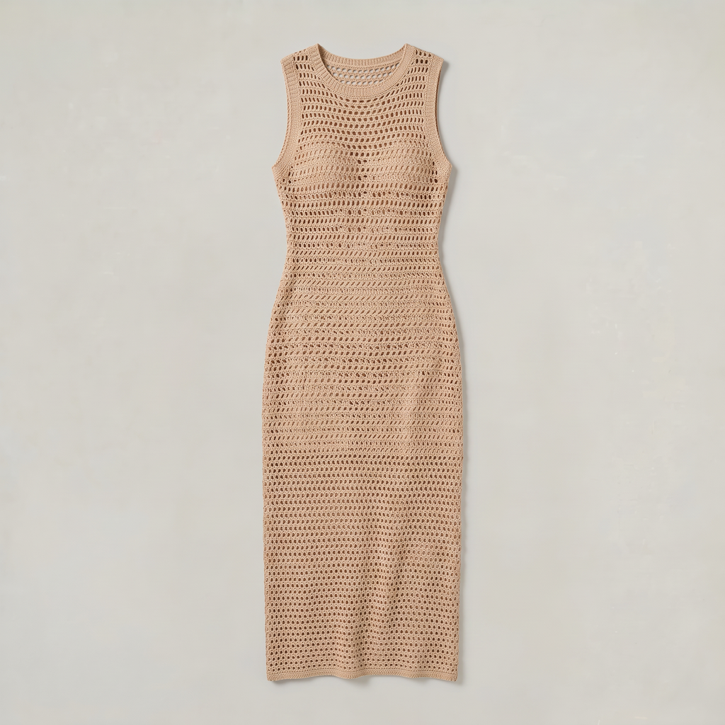 Women’s Crochet Sleeveless Resort Maxi Dress