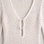 Women’s Crochet V-Neck Resort Maxi Dress