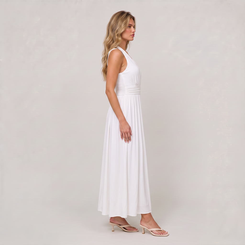 Women’s Deep V Sleeveless Race Day Maxi Dress