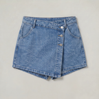 Women’s Denim Asymmetrical Skort