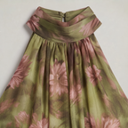 Women's Floral Halter Neck Maxi Dress