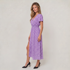 Women’s Floral V-Neck Midi Dress