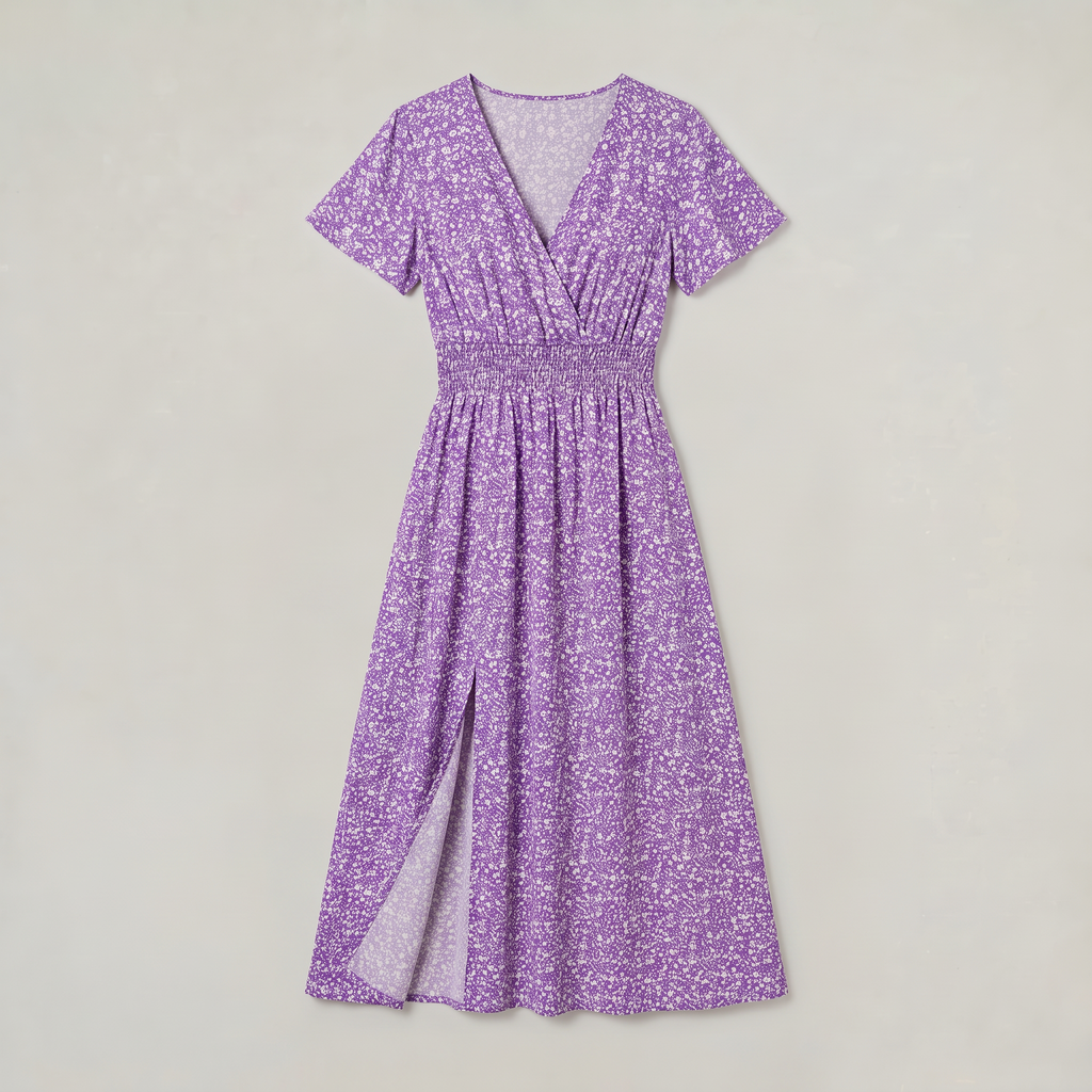 Women’s Floral V-Neck Midi Dress