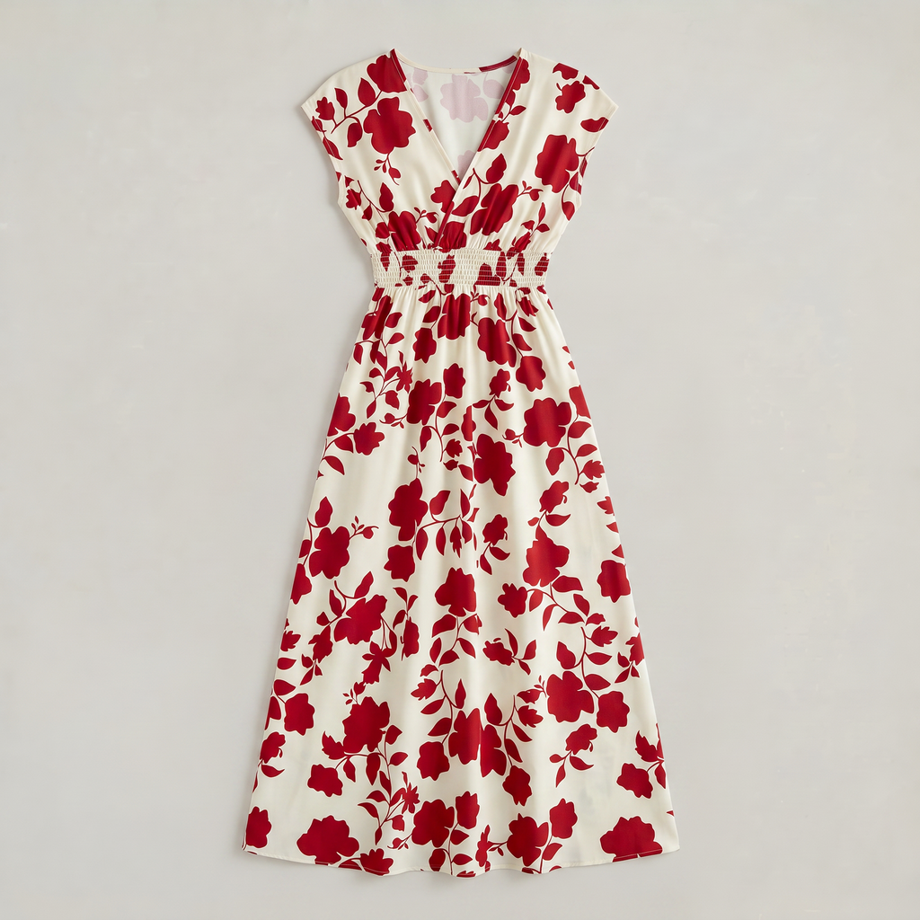 Women’s Floral Wrap Maxi Dress