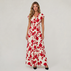 Women’s Floral Wrap Maxi Dress