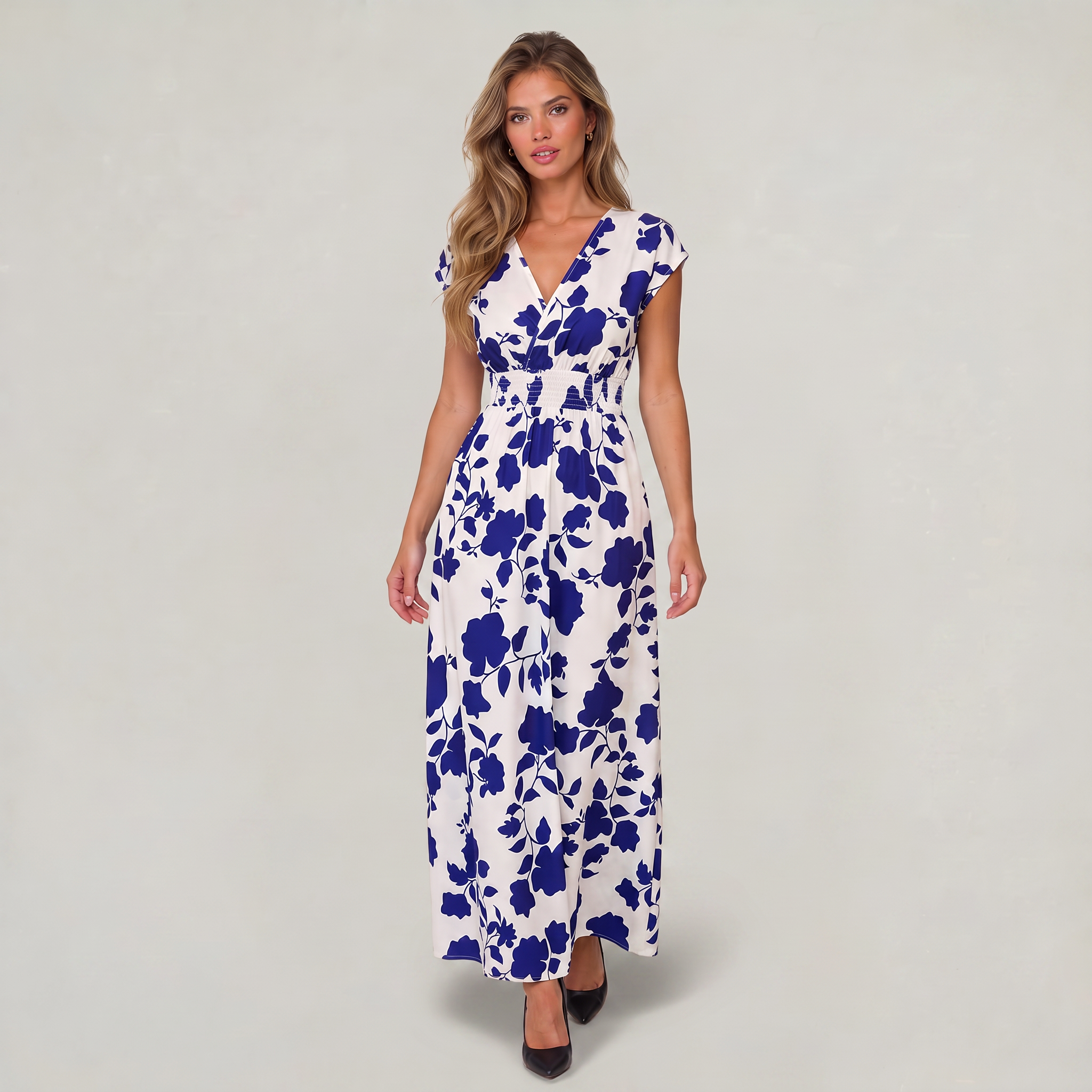 Women’s Floral Wrap Maxi Dress