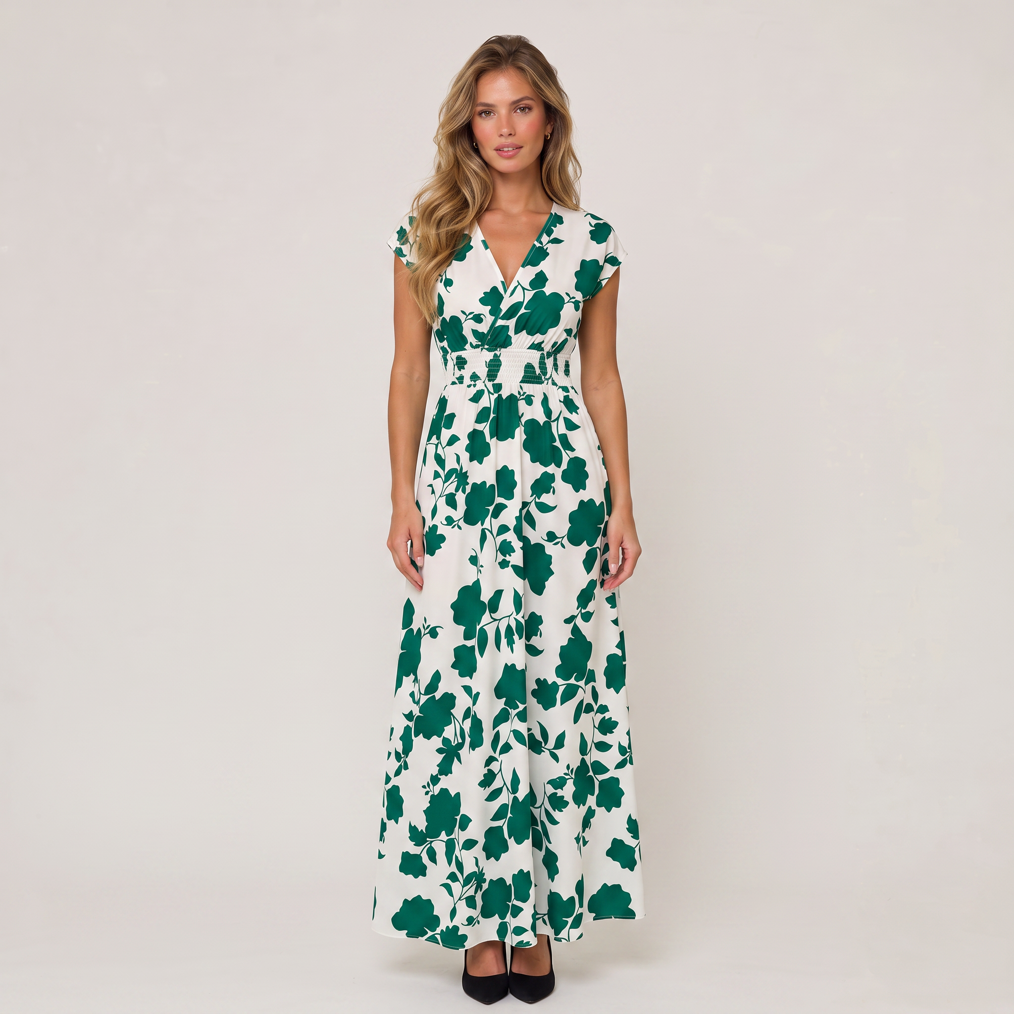 Women’s Floral Wrap Maxi Dress