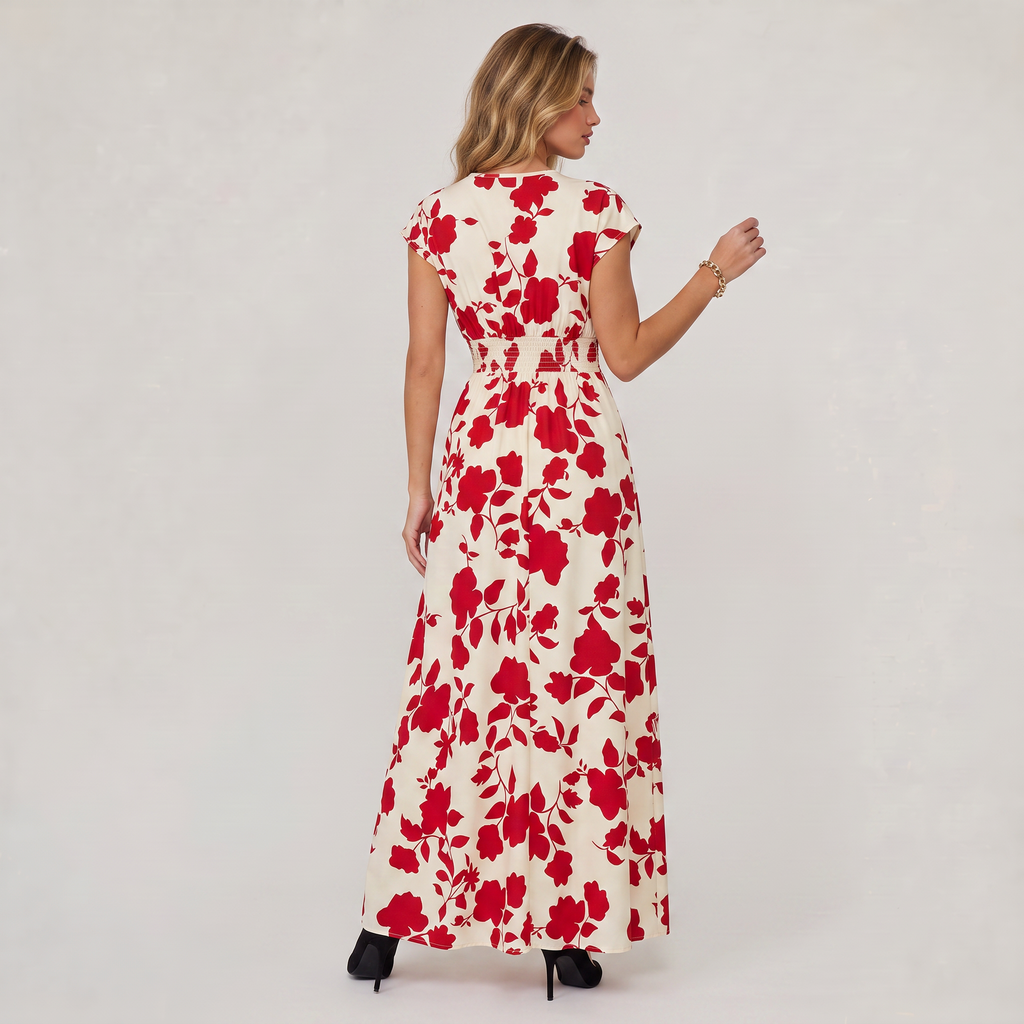Women’s Floral Wrap Maxi Dress