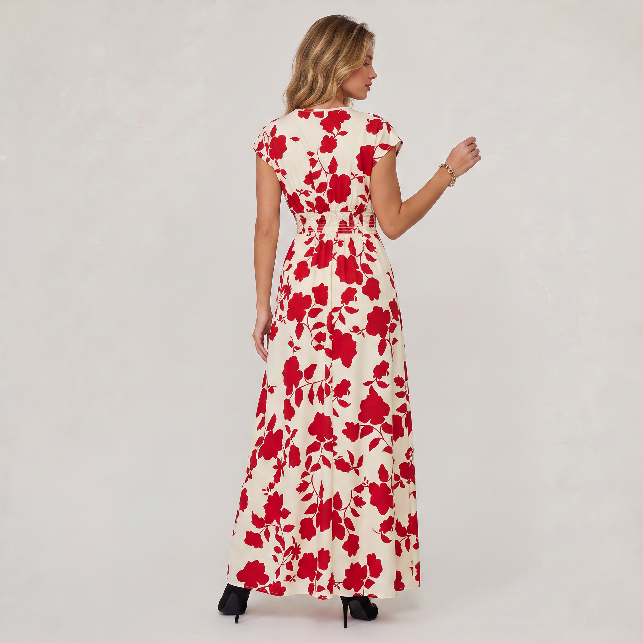 Women’s Floral Wrap Maxi Dress