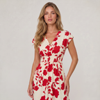 Women’s Floral Wrap Maxi Dress