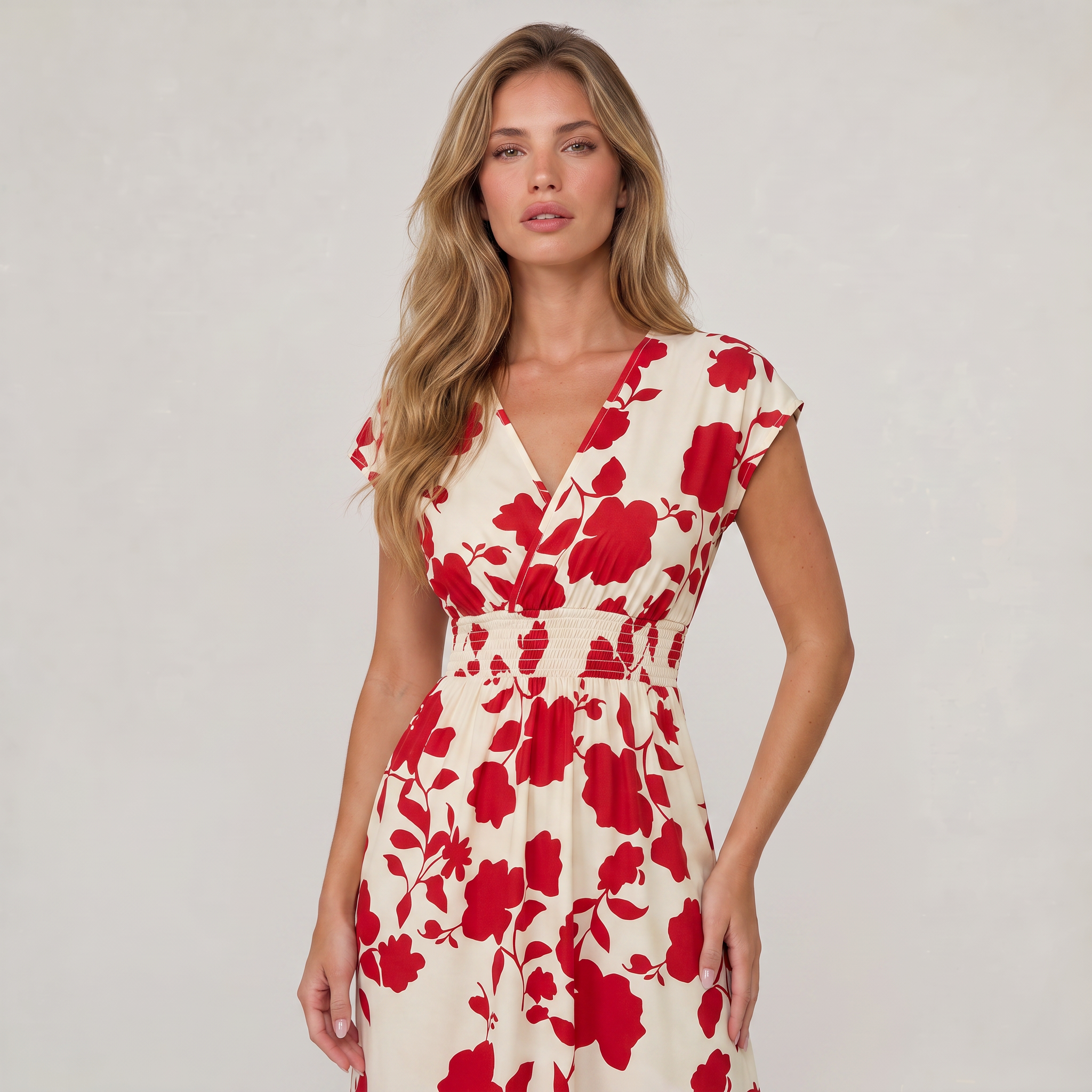Women’s Floral Wrap Maxi Dress