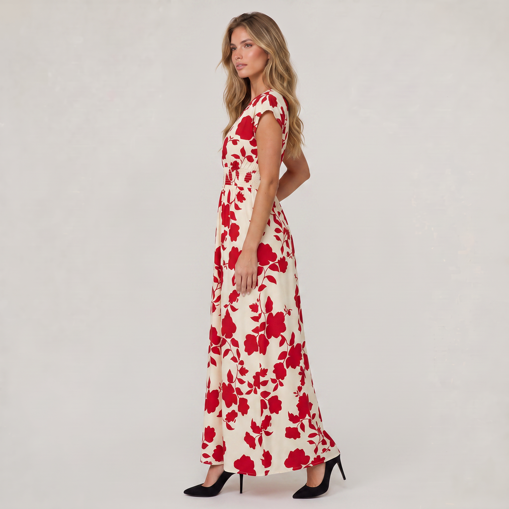Women’s Floral Wrap Maxi Dress