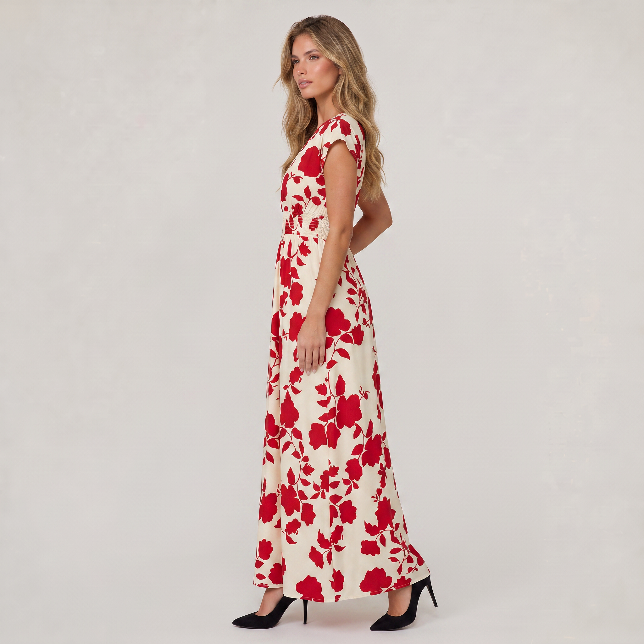 Women’s Floral Wrap Maxi Dress
