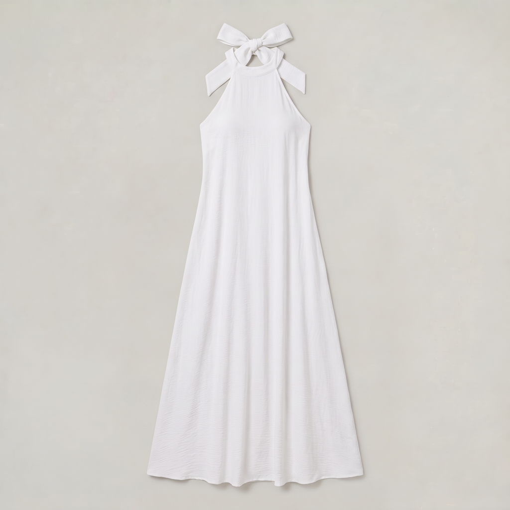Women’s Flowy Halter Neck Maxi Dress