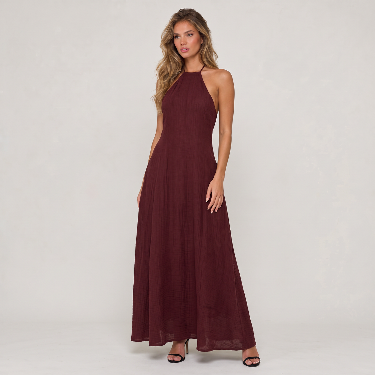 Women’s Halter Neck Maxi Dress