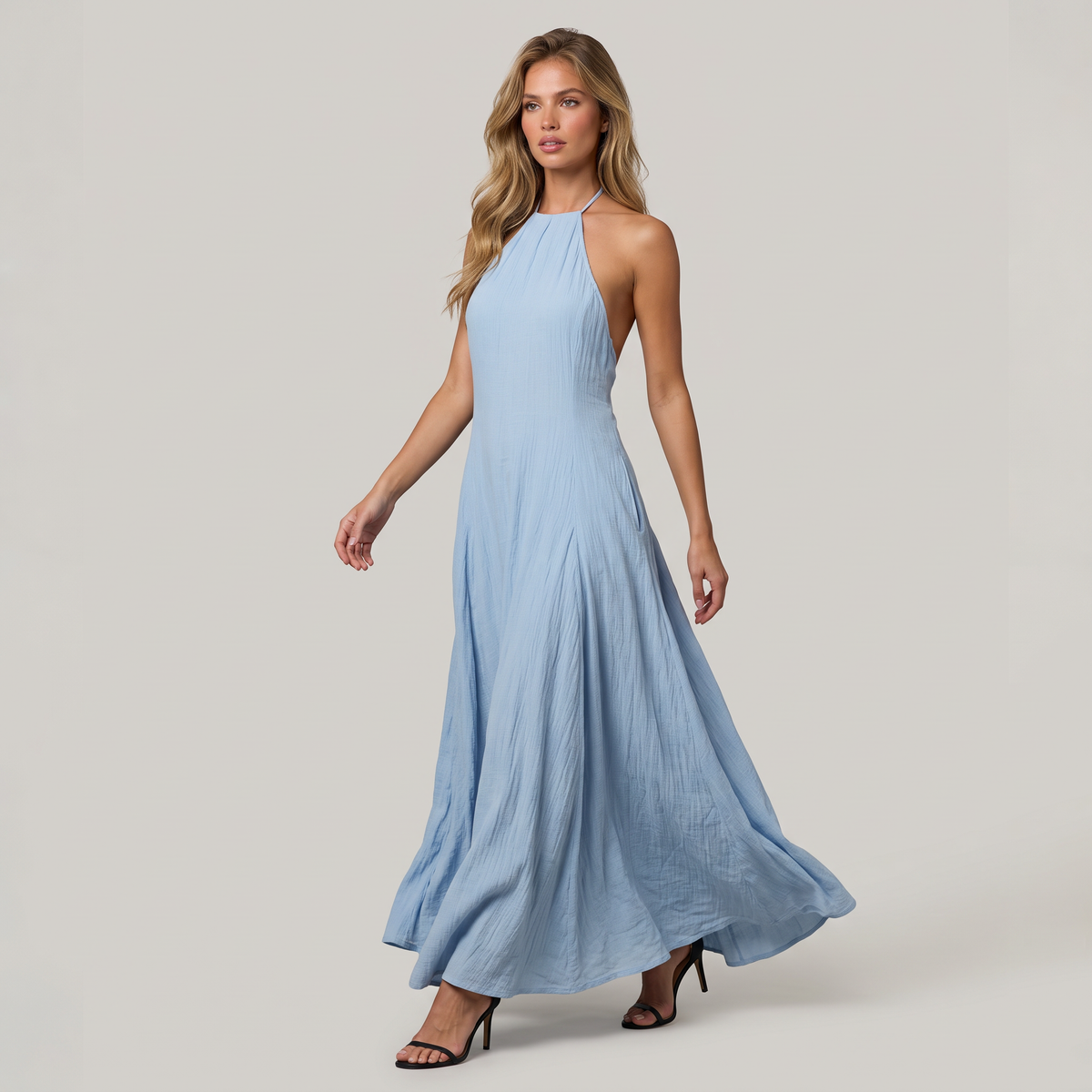 Women’s Halter Neck Maxi Dress