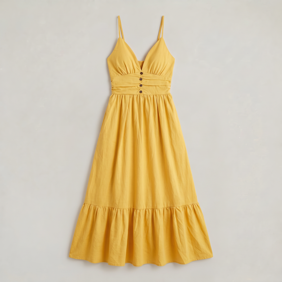 Women’s Halter Neck Ruched Waist Maxi Dress