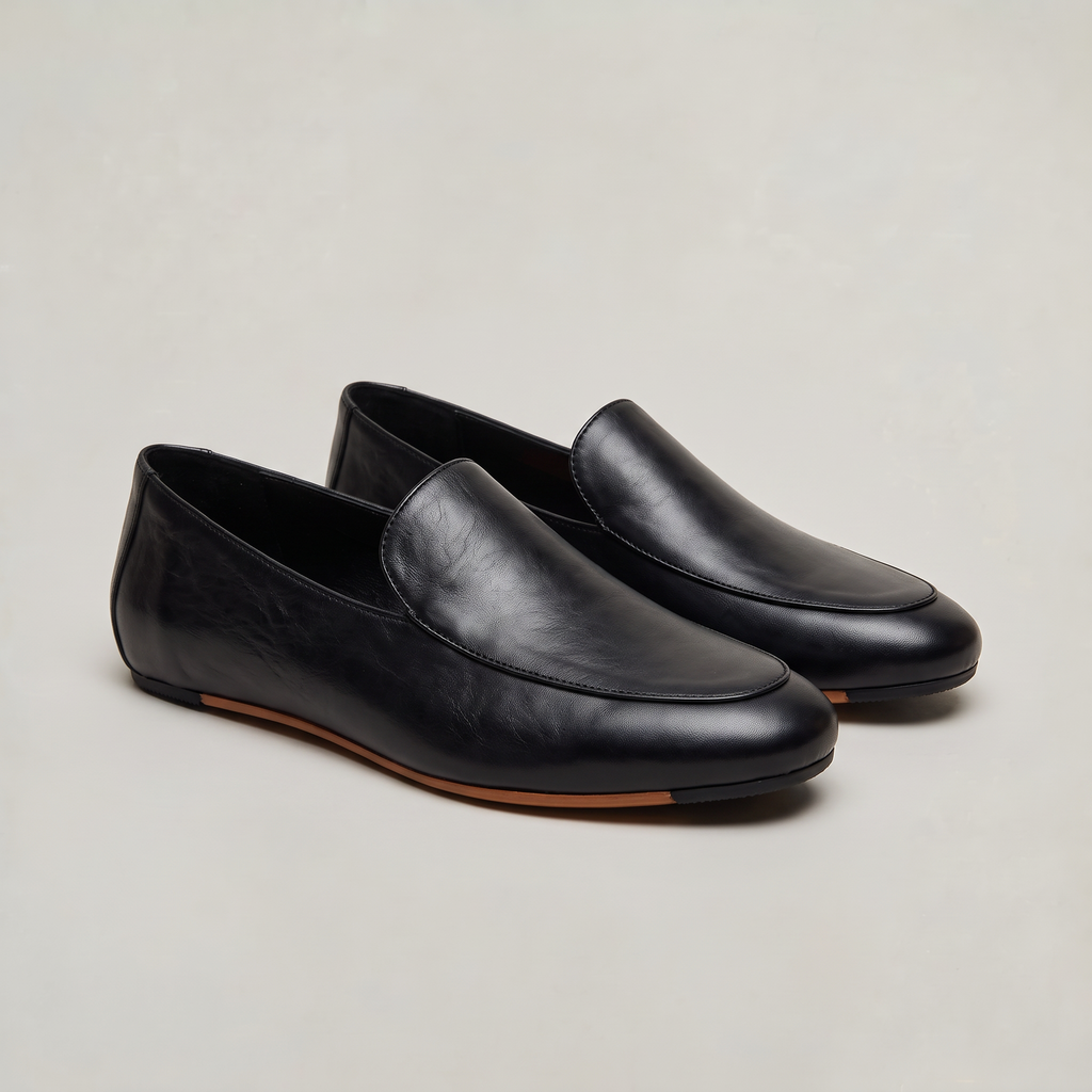 Women’s Leather Loafers Minimalist Slip-On Flats