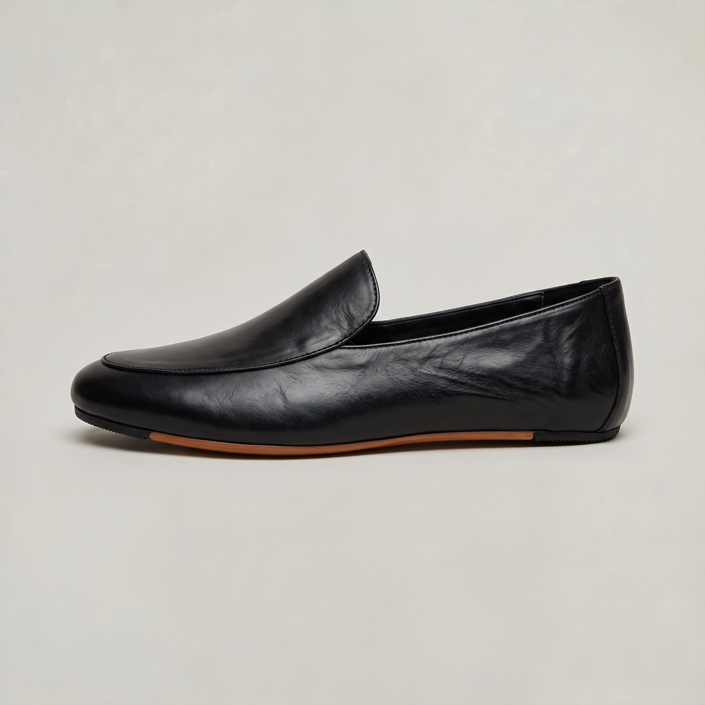 Women’s Leather Loafers Minimalist Slip-On Flats