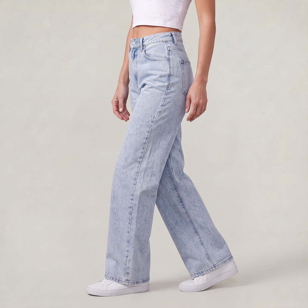 Women’s Light Wash Wide Leg Jeans