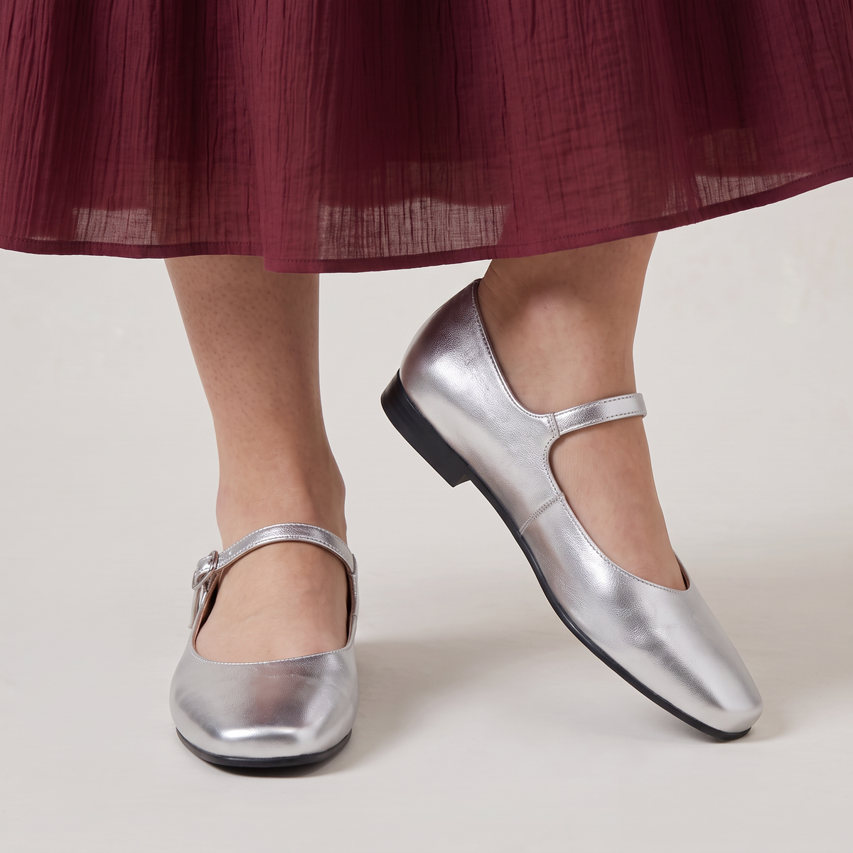 Women’s Mary Jane Square Toe Ballet Flats