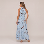Women’s Maxi Dress Floral Halter Neck Race Day