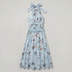 Women’s Maxi Dress Floral Halter Neck Race Day