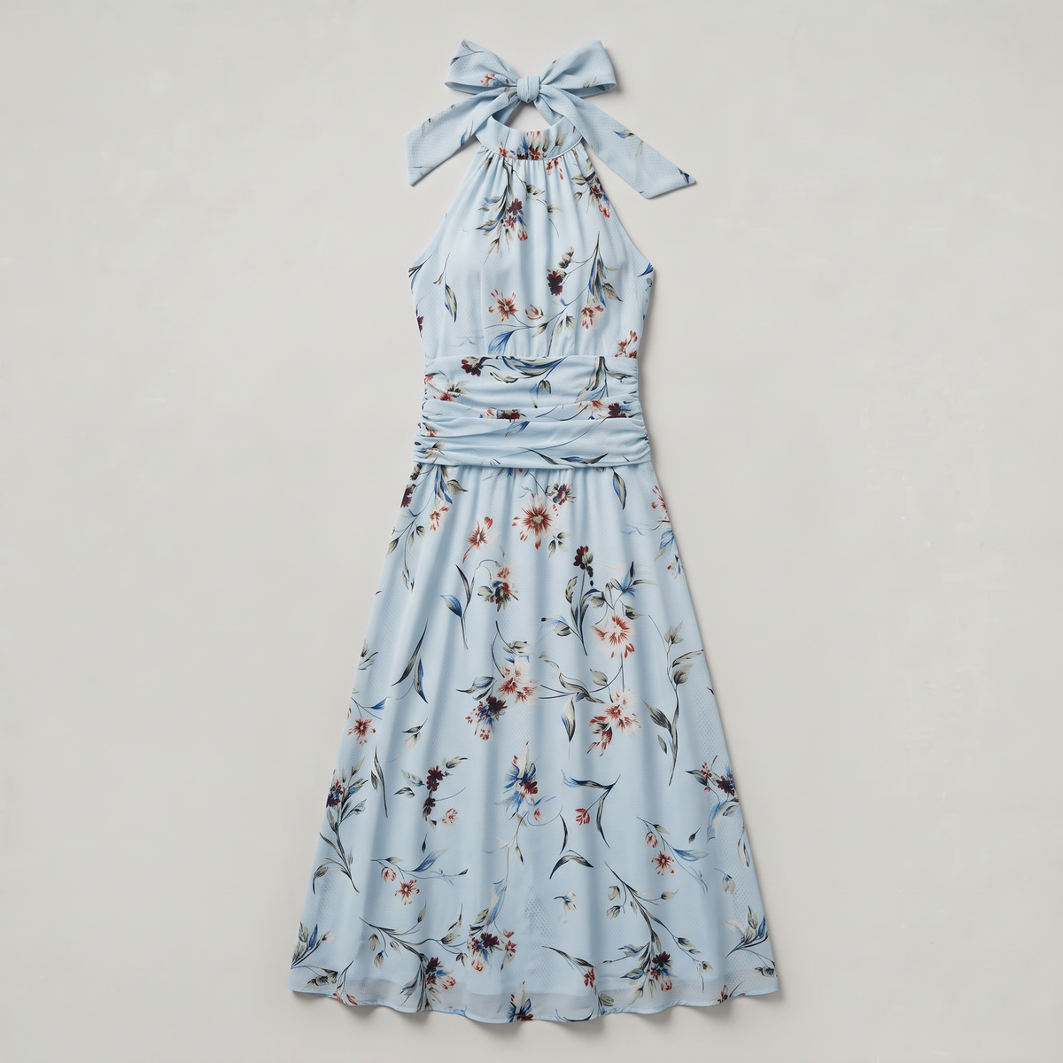 Women’s Maxi Dress Floral Halter Neck Race Day
