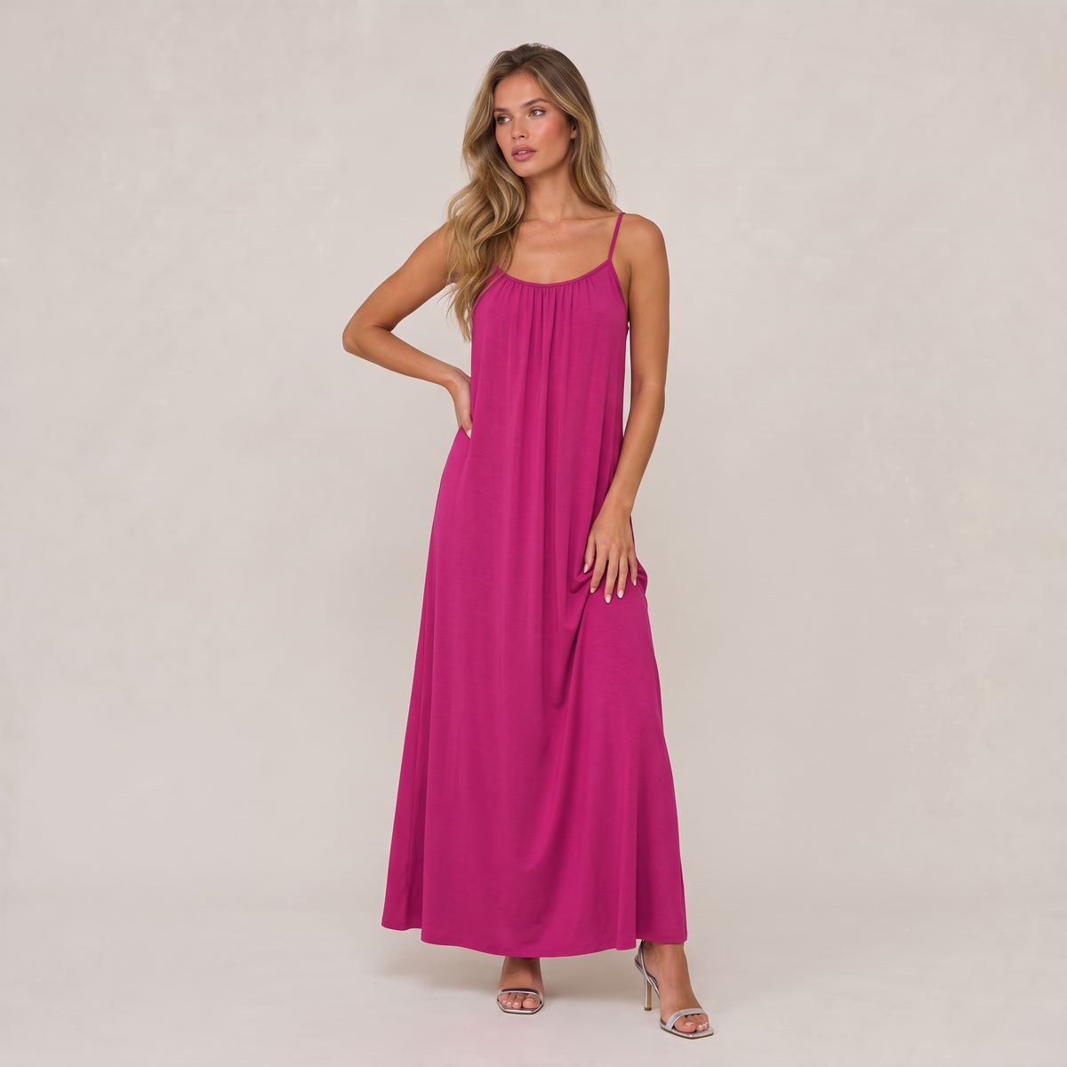Women’s Maxi Dress Spaghetti Strap Relaxed Fit