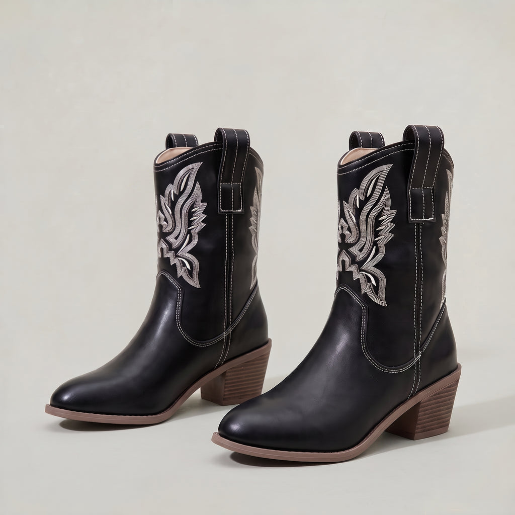 Women’s Mid Calf Cowboy Boots