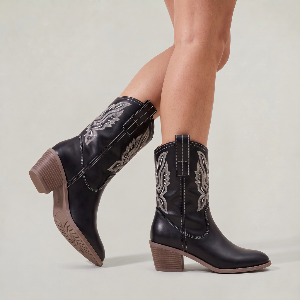 Women’s Mid Calf Cowboy Boots