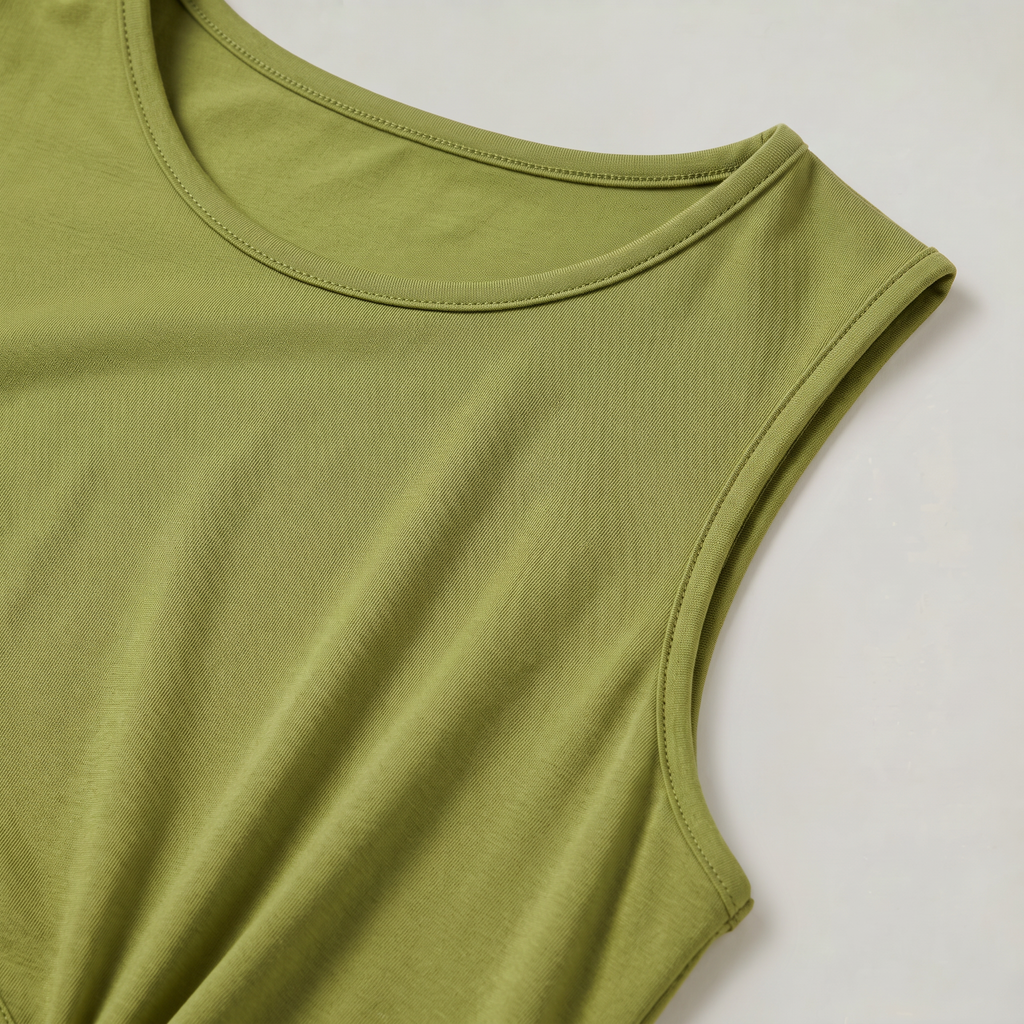 Women’s Moss Green Cut-Out Split Maxi Dress