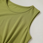 Women’s Moss Green Cut-Out Split Maxi Dress