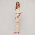 Women’s Off-Shoulder Crochet Resort Maxi Dress