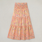 Women’s Paisley Tiered Maxi Skirt