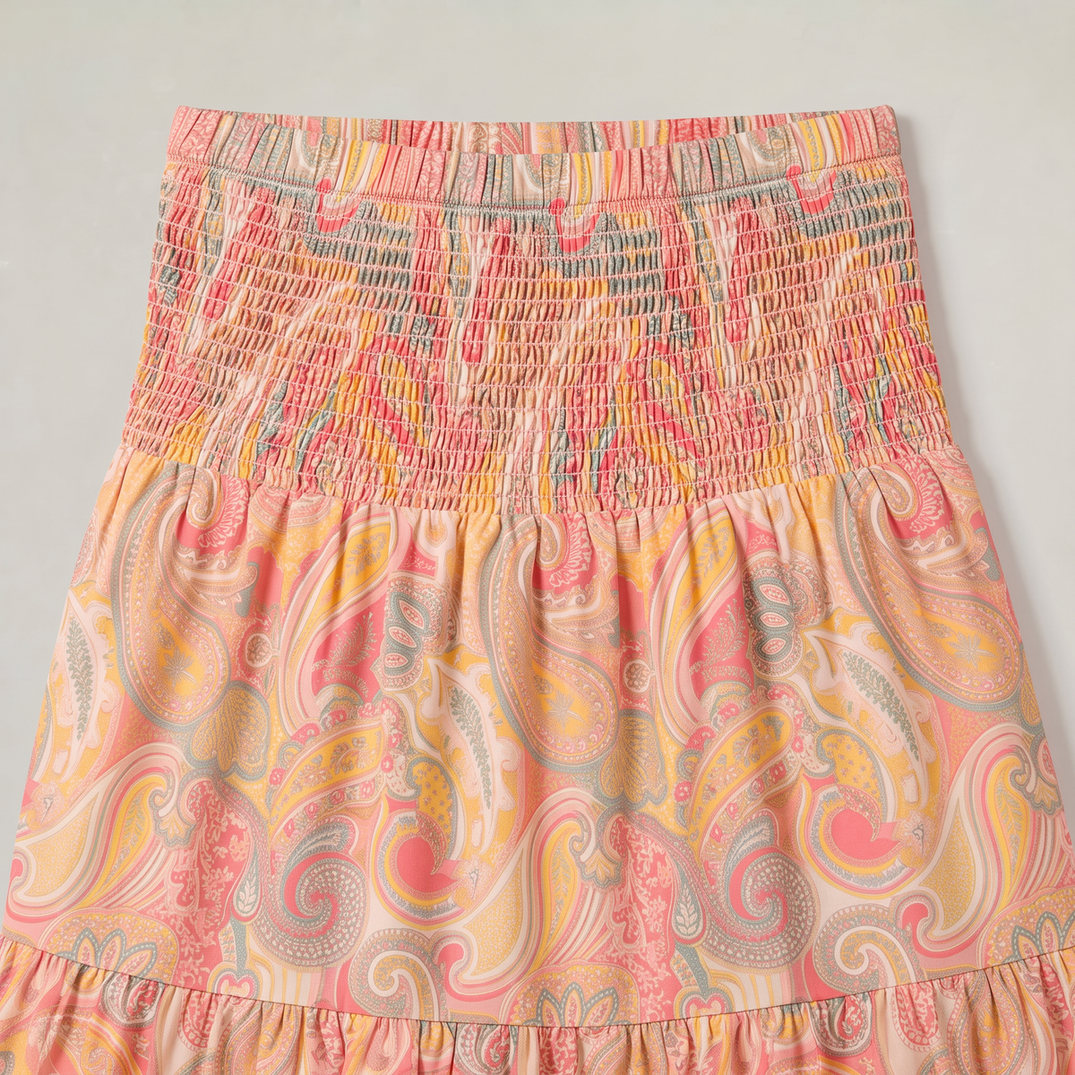 Women’s Paisley Tiered Maxi Skirt