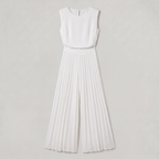 Women’s Pleated Sleeveless Wide Leg Jumpsuit