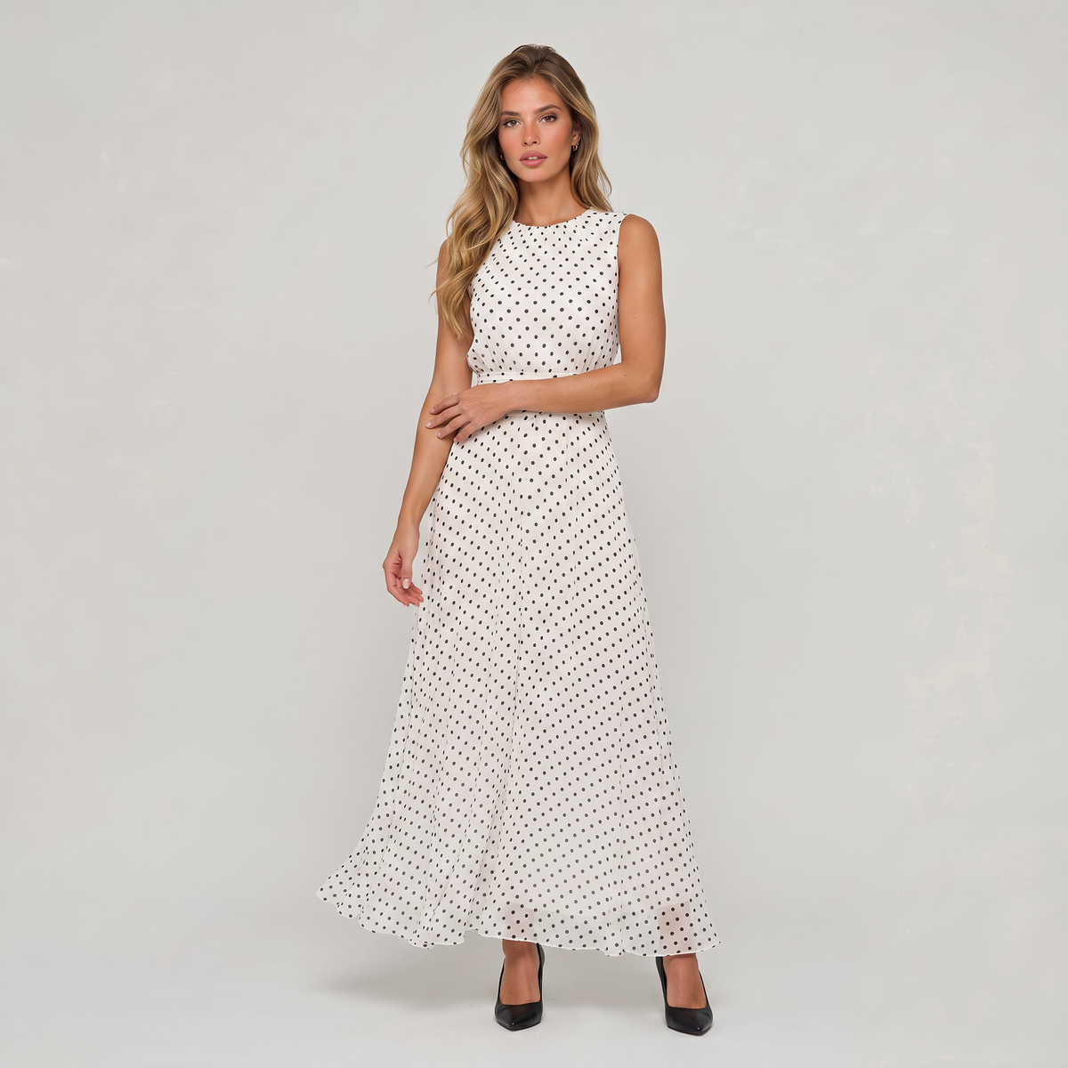 Women’s Polka Dot Maxi Dress