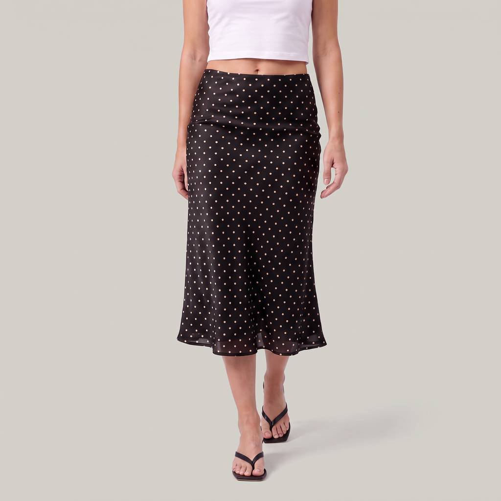 Women’s Polka Dot Midi Skirt