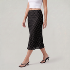 Women’s Polka Dot Midi Skirt