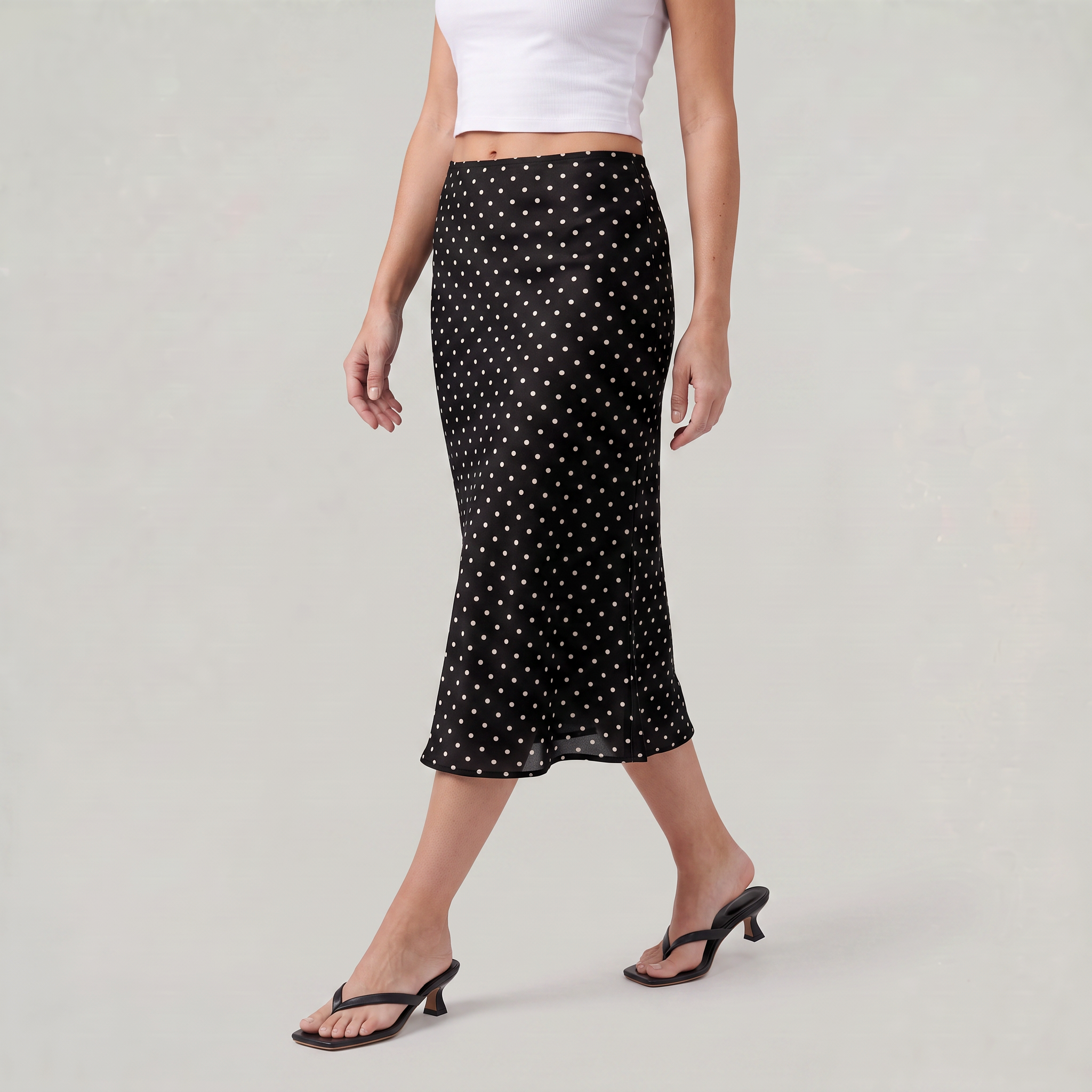 Women’s Polka Dot Midi Skirt